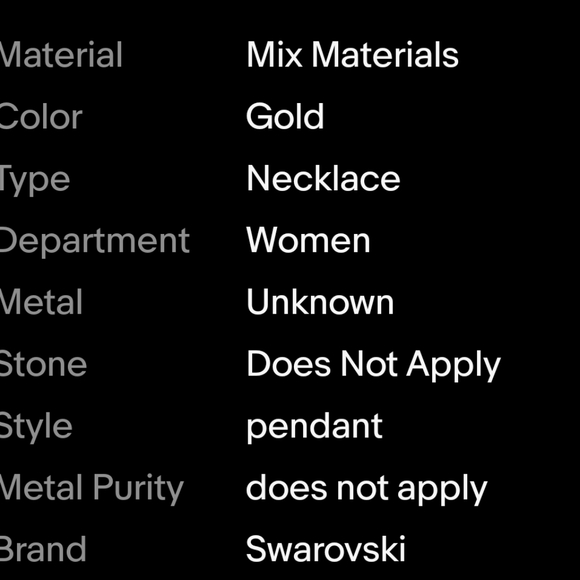 SWAROVSKI LARGE FACETED CRYSTAL GOLD NECKLACE SIGNATURE SWAN - Picture 11 of 11